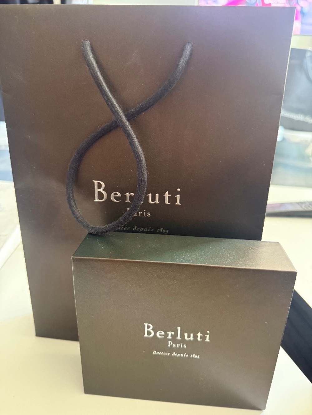 Berluti Bambou Alligator Card Holder - New in the box